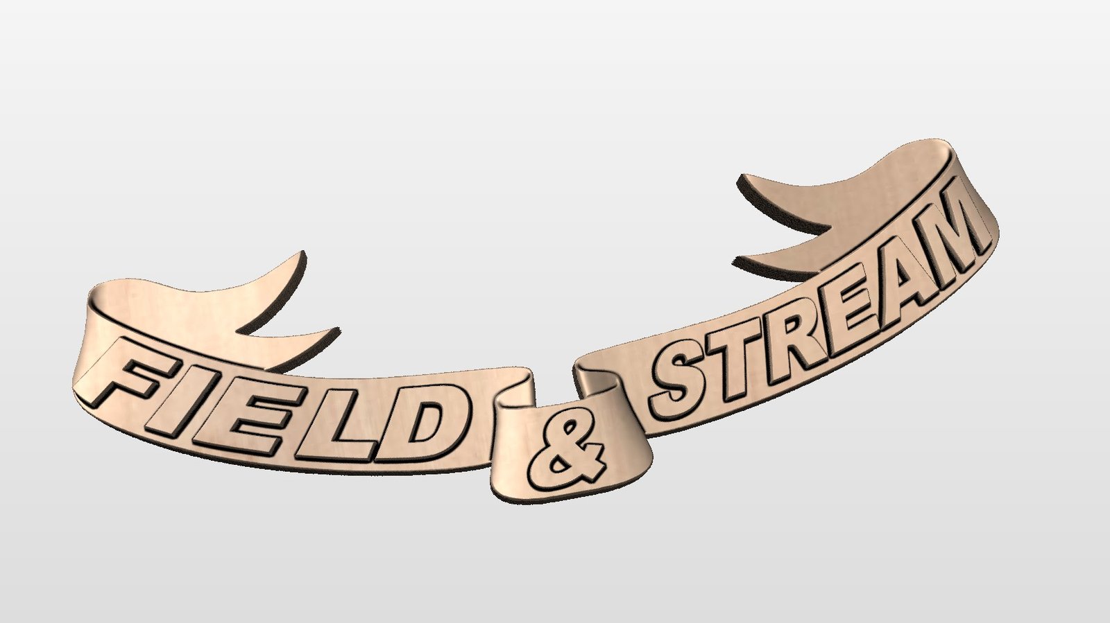 “Field and stream ribbon for Hunting Plaque” STL File