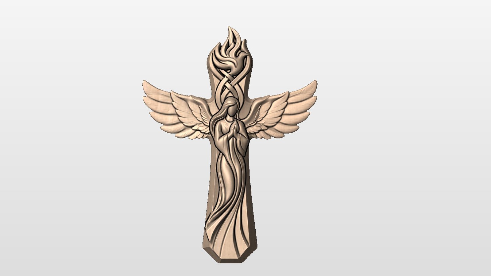 “Angel on Cross” STL