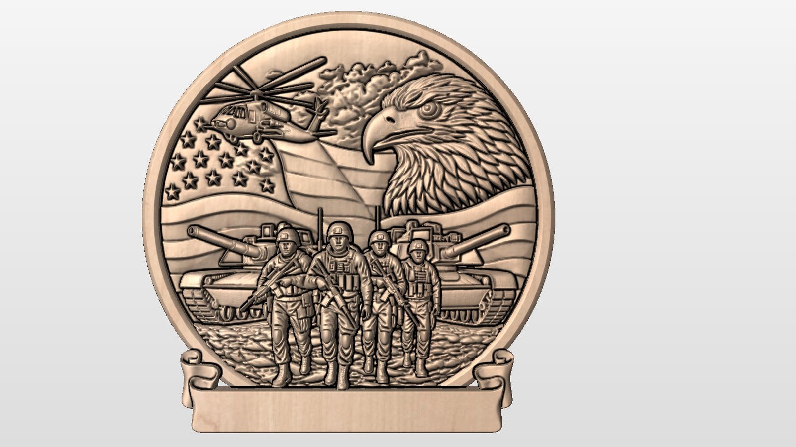 “Soldiers and Tanks B” STL