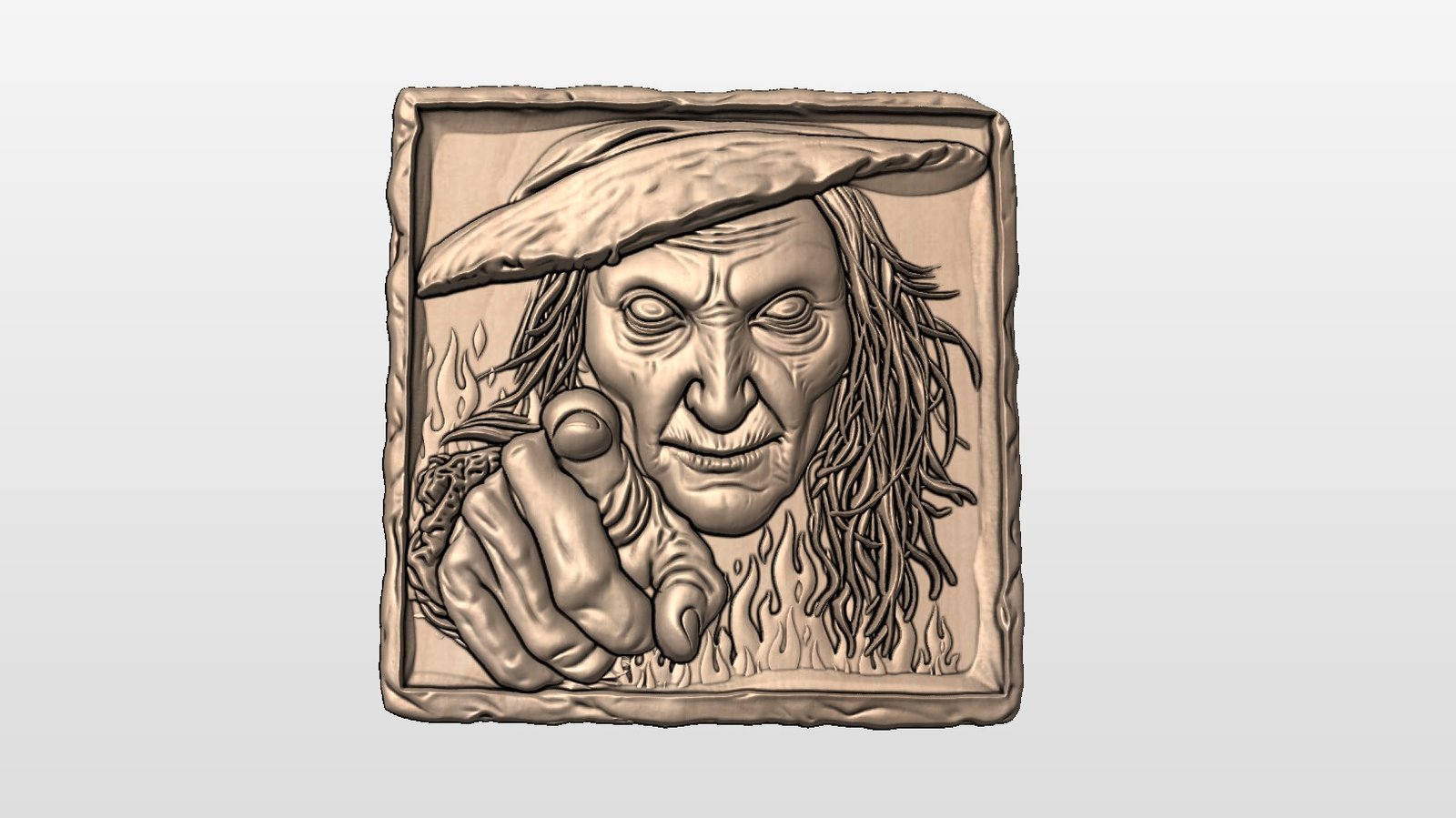 “Witch Pointing in frame” STL Package