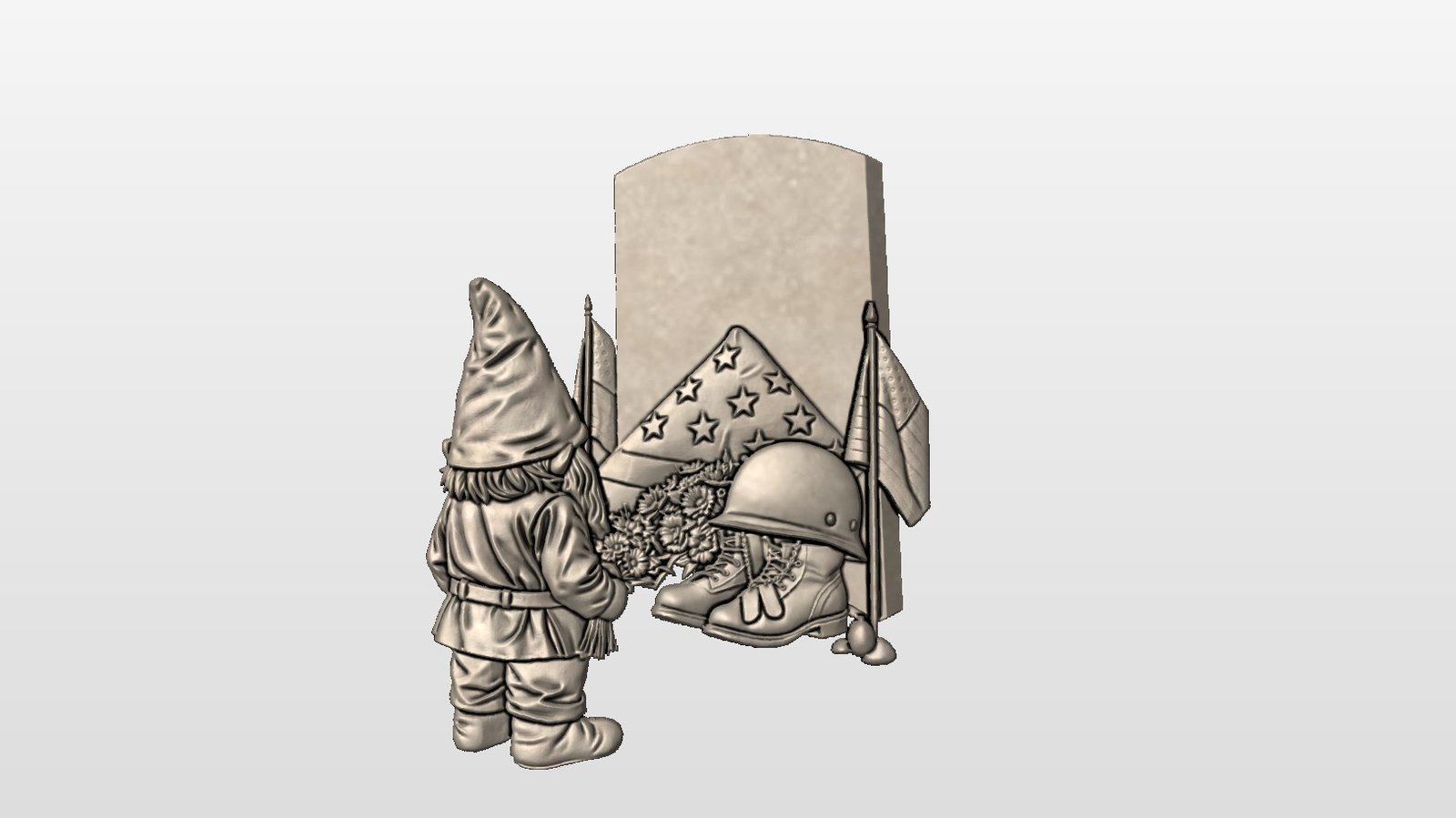 “Gnome Soldier Memorial” STL