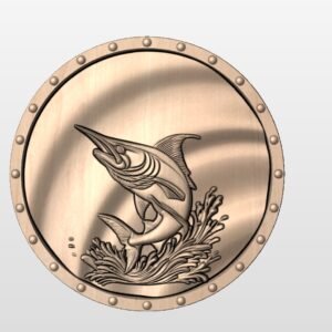 "Marlin in porthole" STL