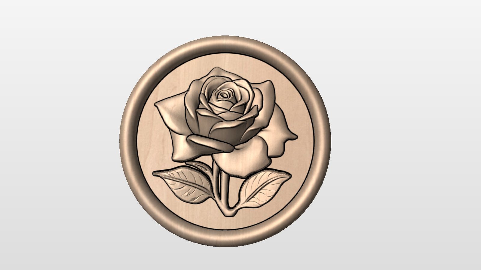 “Rose in round lid frame” STL