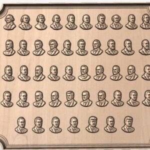"47 US Presidents" STL and DXF