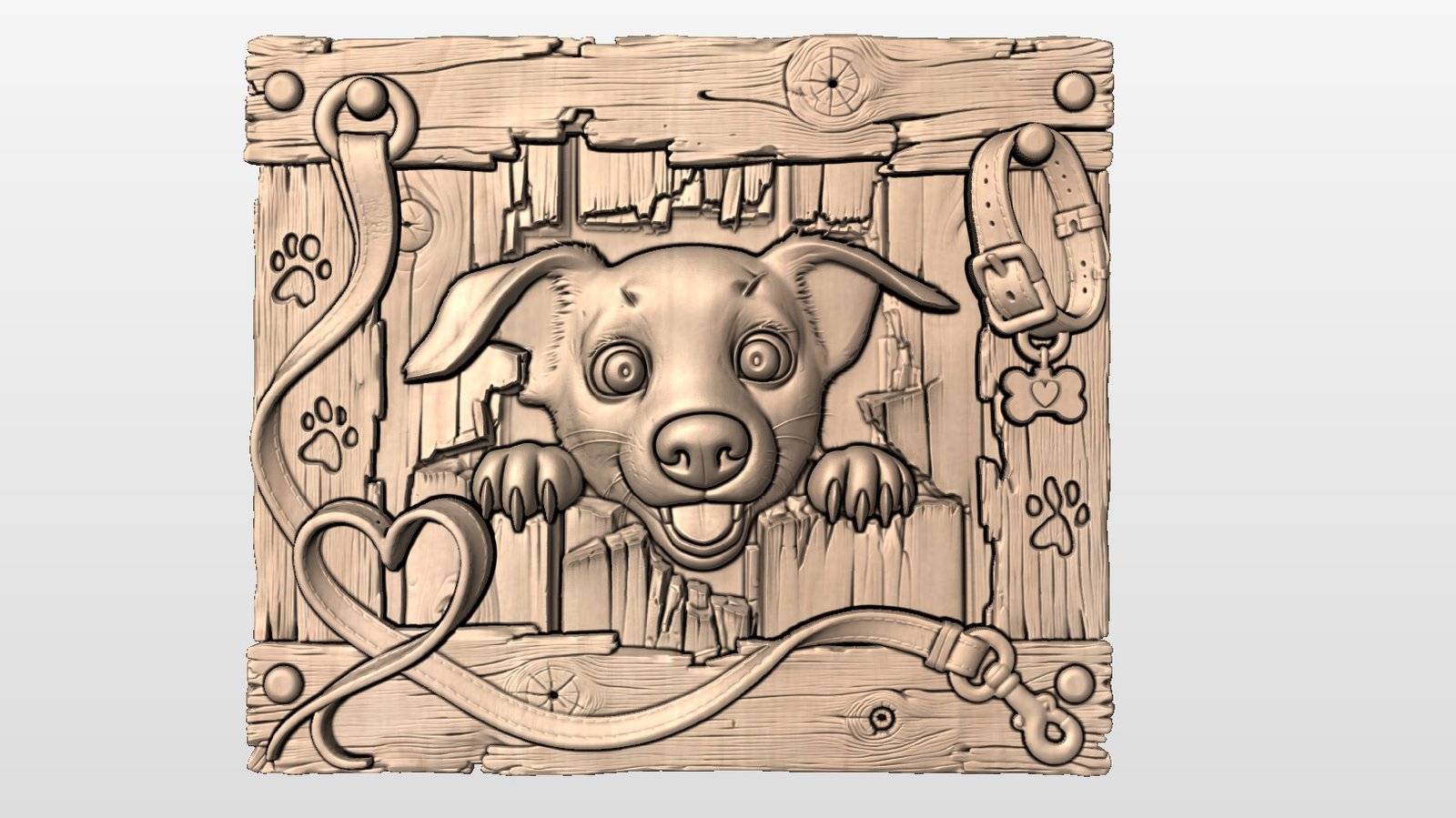 ” Cute Dog in Frame” STL