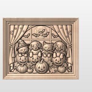 "Halloween Cats and dogs" STL