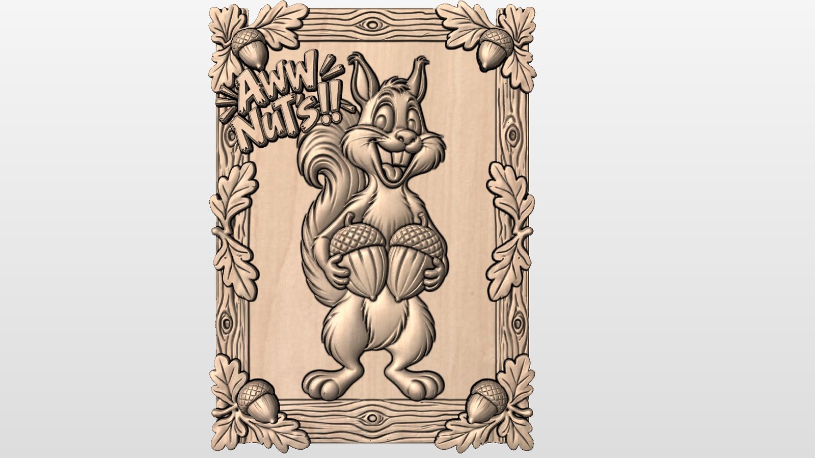 “Silly Squirrel In frame ” STL