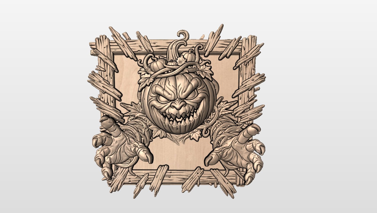 “Spooky pumpkin In frame ” STL