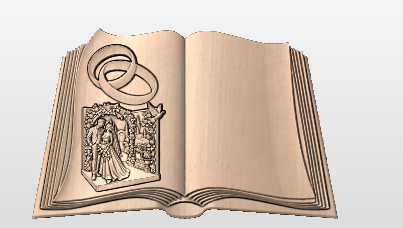 ” Wedding Book Set ” STL